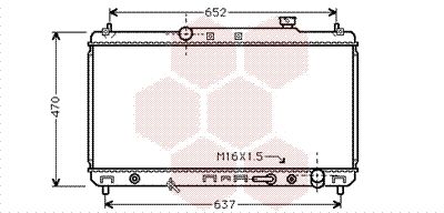 VAN WEZEL Radiaator,mootorijahutus 53002236